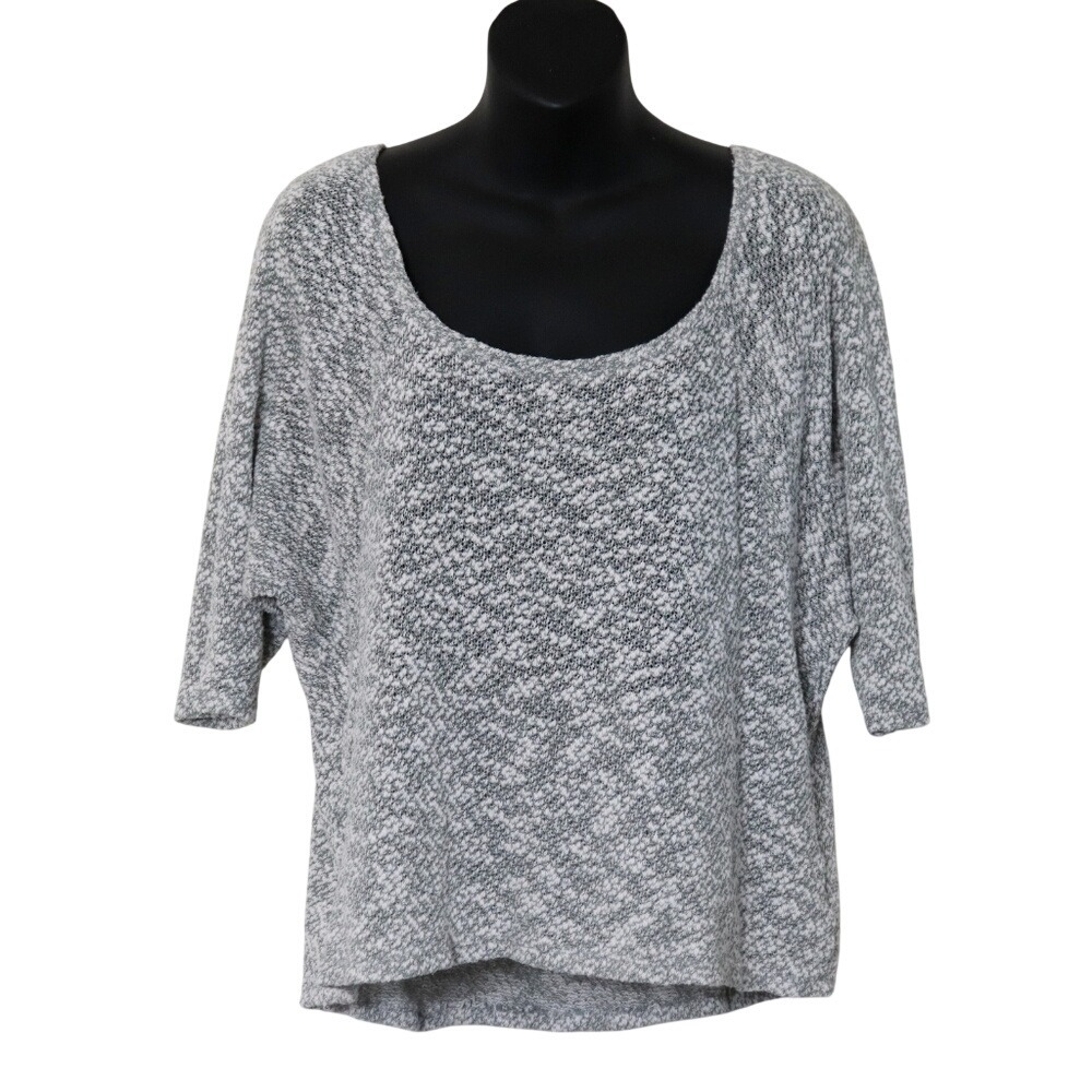 Almost Famous Cropped Knit Dolman Sleeve Sweater Women's Size Large